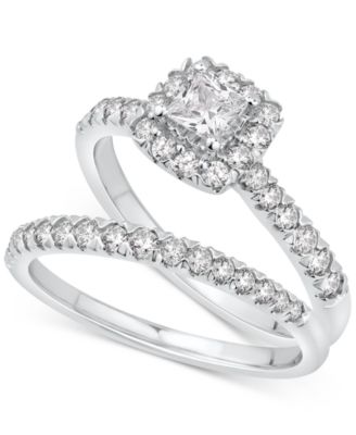 Macy's - Diamond Princess Halo Bridal Set (1 ct. t.w.) in 14k Gold
