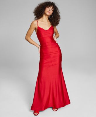 B Darlin - Juniors' Shirred Gown