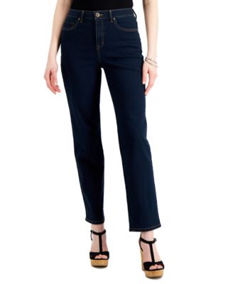 Style & Co - Curvy-Fit High Rise Straight-Leg Jeans