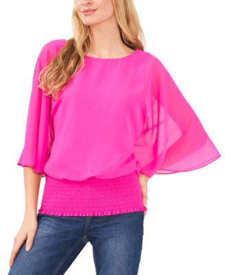 Sam & Jess - Women's Smocked-Waist Top