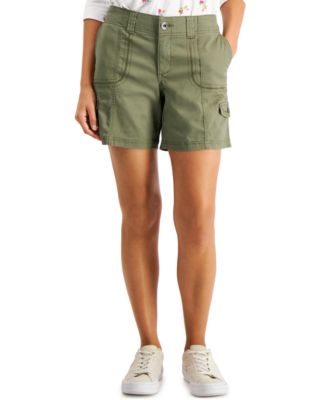 Style & Co - Petite Zig Zag Stitch Cargo Shorts