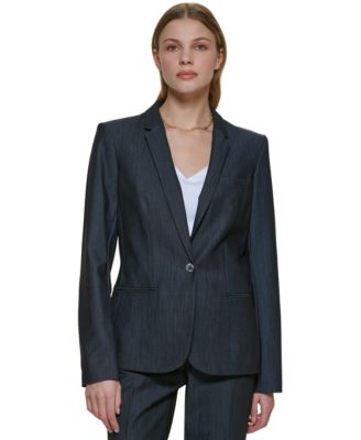Calvin Klein - Women's One Button Blazer