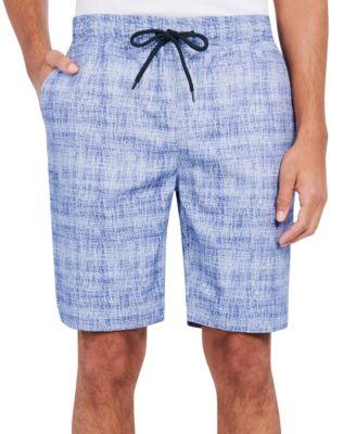 Society of Threads - Men's Slim-Fit Stretch Printed Drawstring Shorts