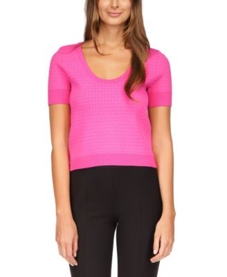 Michael Kors - Women's Mini Logo Scoop-Neck Top