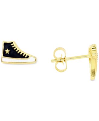Macy's - Sneaker Stud Earrings in Sterling Silver or 14k Gold over Sterling Silver