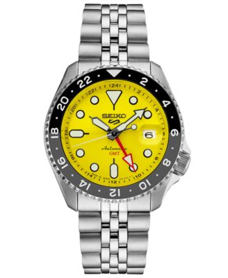 Seiko - Men's Automatic 5 Sports Stainless Steel Bracelet Watch 43mm