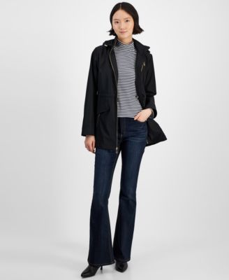 Michael Kors - Petite Hooded Water-Resistant Anorak Coat
