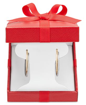 Macy's - Intertwined Hoop Earrings in 14k Gold, White Gold or Two-Tone