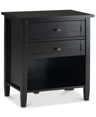 Simpli Home - Burbank Bedside Table, Quick Ship
