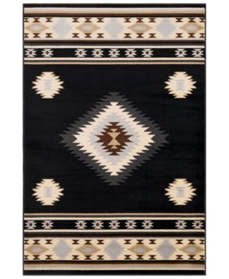 Abbie & Allie Rugs - Paramount PAR-1095 Black 5'3" x 7'6" Area Rug