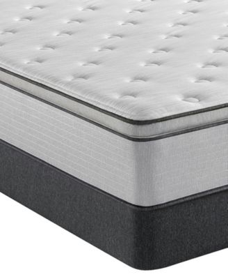 Beautyrest - BR800 13.5" Plush Pillow Top Mattress Set- Queen
