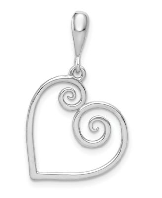 Macy's - Heart Charm in 14k White or Yellow Gold