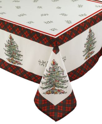 Spode - Christmas Tree Tartan Multicolored 60x120 Tablecloth
