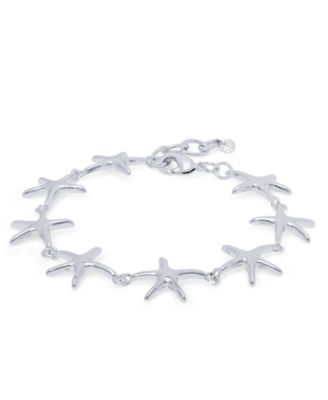 Macy's - Silver Plated Starfish Link Bracelet