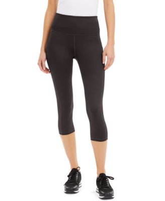 ID Ideology - Petite Solid Side-Pocket Cropped Leggings