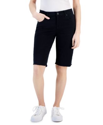 Style & Co - Petite Raw-Hem Bermuda Shorts