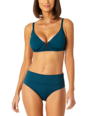 Anne Cole - Women's V-Wire Elongated Underwire Top & Bottoms