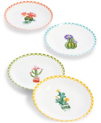 The Cellar - Southwest Cactus Salad Plates, Set of 4