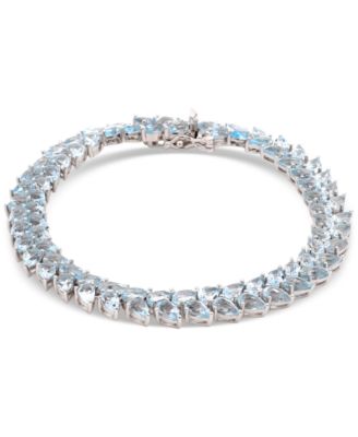 Macy's - Amethyst Pear Double Row Bracelet (19-1/2 ct. t.w.) in Sterling Silver (Also in Sky Blue Topaz, Garnet, Truffle Sapphire,  & Citrine)