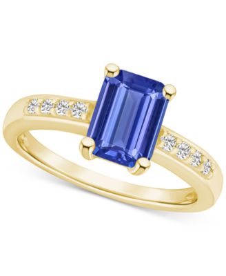 Macy's - Tanzanite (1-5/8 ct. t.w.) & Diamond (1/8 ct. t.w.) in 14k Gold