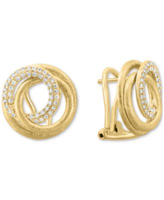EFFY Collection - Diamond Spiral Statement Earrings (3/8 ct. t.w.) in 14k Gold