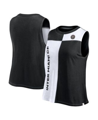 Fanatics - Women's Black Inter Miami CF Script Color Block Tank Top