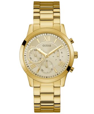 GUESS - Women's Gold-Tone Stainless Steel Bracelet Watch 40mm