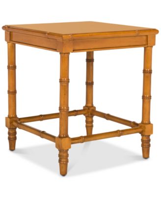 Safavieh - Liviah Modern Coastal Bamboo Accent Table, Quick Ship