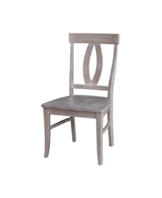 International Concepts - Cosmo Chair - Washed Finish, Set of 2