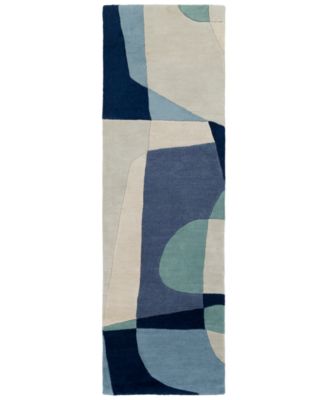 Surya - Forum FM-7195 Teal 3' x 12' Runner Area Rug