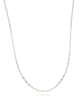 Macy's - 14K White Gold or  Rose Gold Smashed 16" Chain