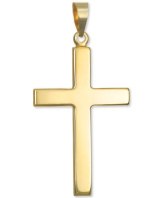 Macy's - Polished Cross Pendant in 14k Gold Pendant