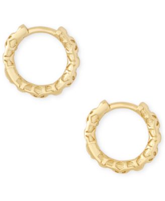 Kendra Scott - Small Patterned Huggie Hoop Earrings, 0.51"