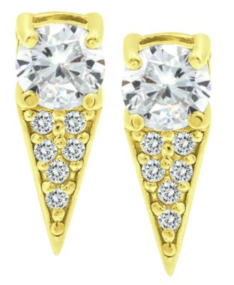 Giani Bernini - Cubic Zirconia Dagger Drop Earrings in 18k Gold-Plated Sterling Silver