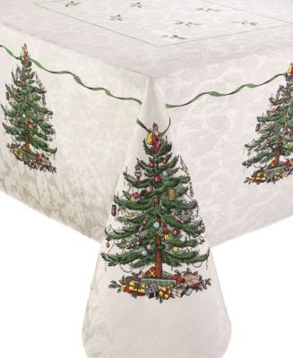 Spode - Christmas Tree Ivory/Green 60x144 Tablecloth
