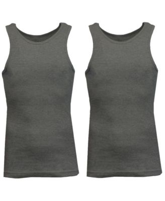 Galaxy By Harvic - Men's Famous Heavyweight Ribbed Tank Top, Pack of 2