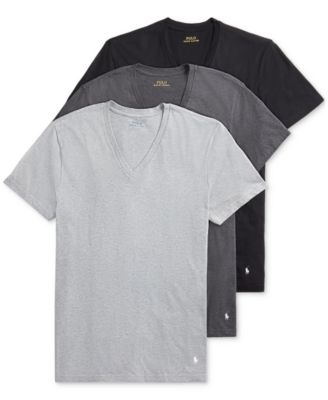 Polo Ralph Lauren - Men's 3-Pk. Slim-Fit Stretch V-Neck Undershirts