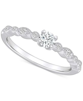 Macy's - Diamond Engagement Ring (3/8 ct. t.w.) in 14k Gold