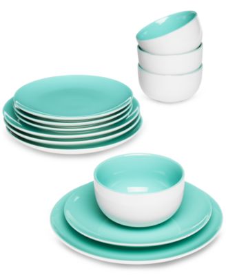 The Cellar - Teal 12-Pc. Dinnerware Set