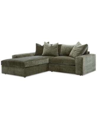 Furniture - Michola 2-Pc. Fabric Sectional with Chaise