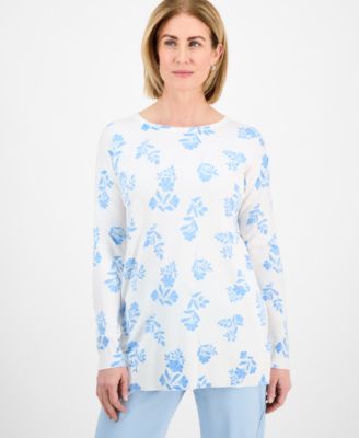 Style & Co - Petite Fine-Gauge Tunic Sweater