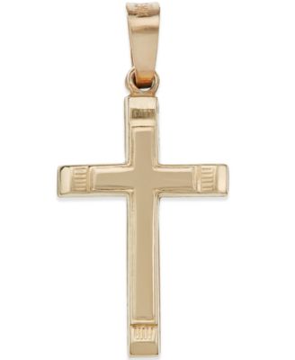 Macy's - Small Cross Pendant in 14k Gold