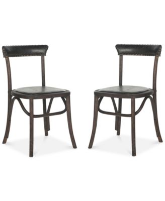 Safavieh - Leaton Set of 2 Dining Chairs, Quick Ship