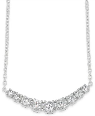 Macy's - Diamond Classic Collar Necklace (1/2 ct. t.w.) in 14k White Gold