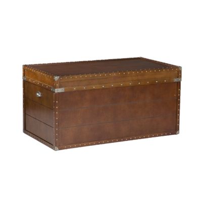 Southern Enterprises - Steamer Trunk Cocktail Table, Quick Ship