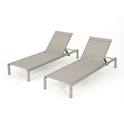 Noble House - Navan Outdoor Chaise, Quick Ship (Set of 2)