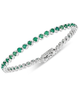 Macy's - Gemstone Tennis Bracelet in Sterling Silver