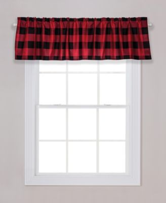 Trend Lab - Red and Black Buffalo Check Window Valance