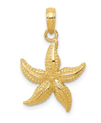 Macy's - Starfish Pendant in 14k Yellow Gold