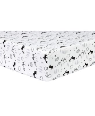 Trend Lab - Moose & Mountain Flannel Crib Sheet